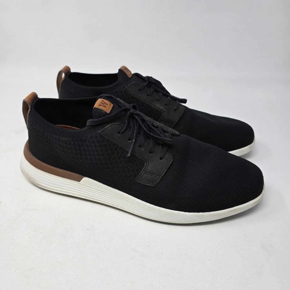 Wolf Shepherd SwiftKnit Knit Black Leather‎ Trim Casual Dress Shoes Mens Size 11